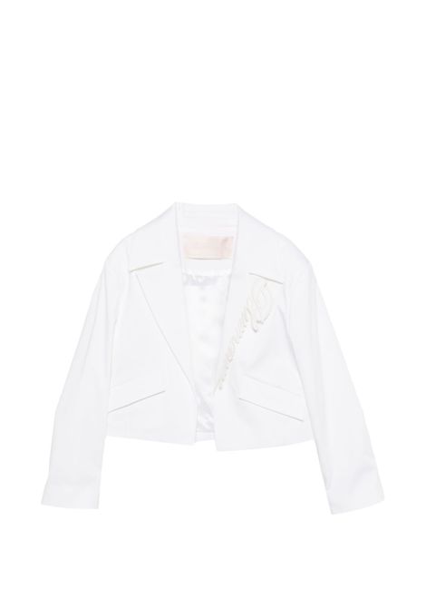 Giacca con logo ricamato MISS BLUMARINE KIDS | BFGC007.0.RA031B011